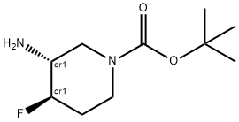 (3r,4r)-rel-3-amino-1-boc-4-fluoropiperidine