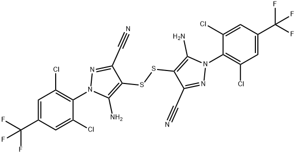 4,4'-dithiobis(5-amino-1-(2,6-dichloro-4-(trifluoromethyl)phenyl)-1H-pyrazole-3-carbonitrile)