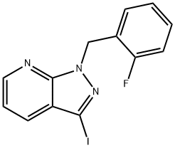 1-(2-Fluorobenzyl)-3-iodo-1H-pyrazolo[3,4-b]pyridine