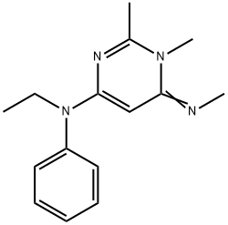 4-ETHYLPHENYLAMINO-1,2-DIMETHYL-6-METHYLAMINOPYRIMIDINIUM CHLORIDE