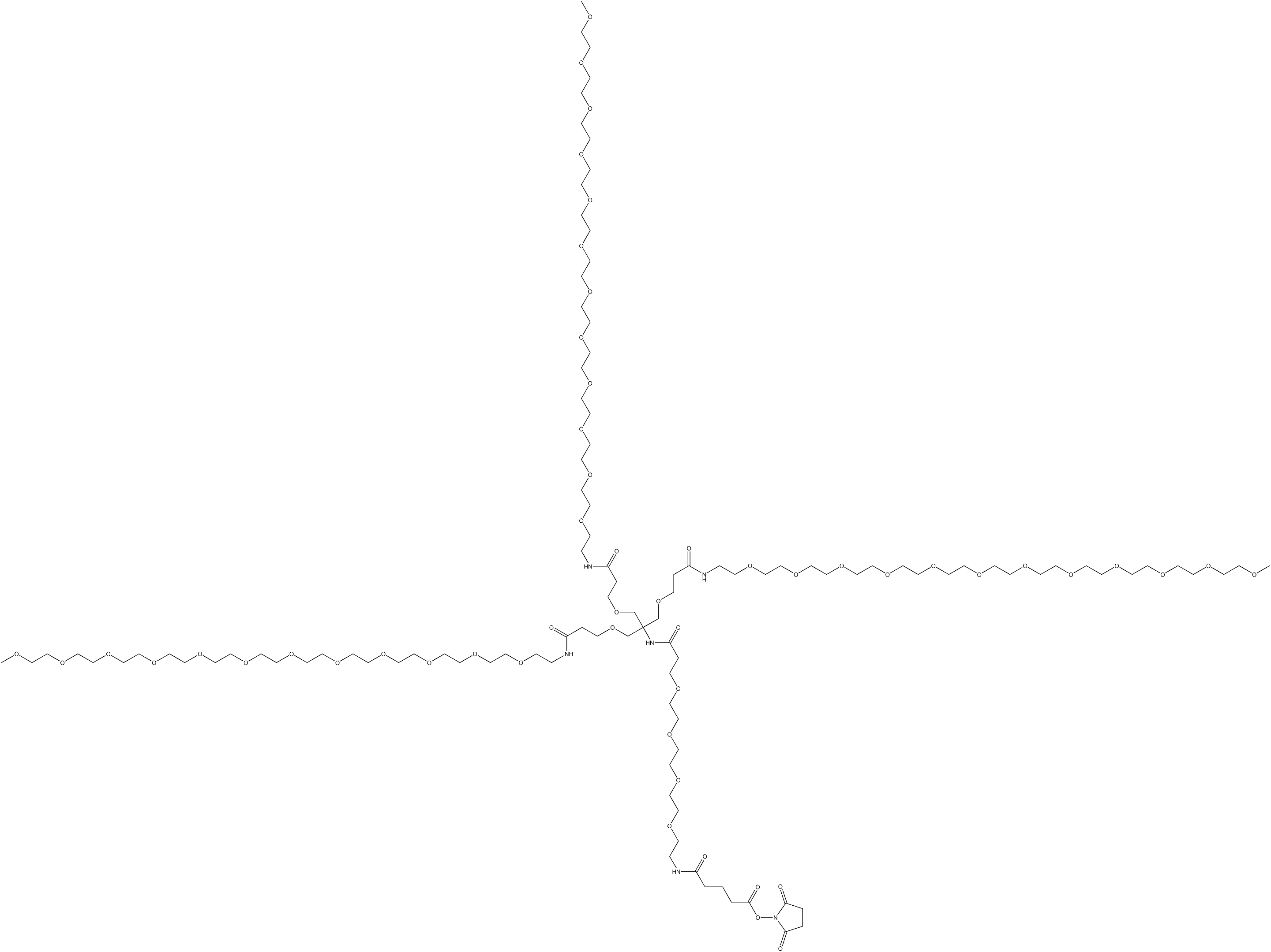NHS-PEG4-(m-PEG12)3-ester
