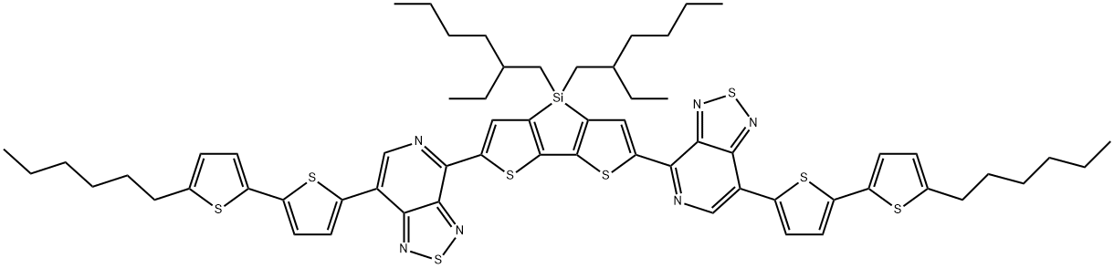 5,5′-Bis{[4-(7-hexylthiophen-2-yl)thiophen-2-yl]-[1,2,5]thiadiazolo[3,4-c]pyridine}-3,3′-di-2-ethylhexylsilylene-2,2′-bithiophene