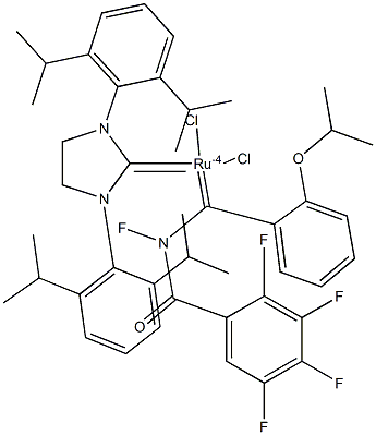 Dichloro[1,3-bis(2,6-diisopropylphenyl)-2-imidazolidinylidene][(2-isopropoxy)(5-pentafluorobenzoylamino)benzylidene]ruthenium(II)