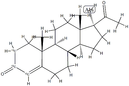 17α-Hydroxyprogesterone-2,3,4-13C3 solution
