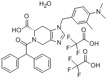 S-(+)-1-[(4-(Dimethylamino)-3-methylphenyl)methyl]-5-(diphenylacetyl)-4,5,6,7-tetrahydro-1H-imidazo[4,5-c]pyridine-6-carboxylic  acid  hydrate  di(trifluoroacetate)  salt