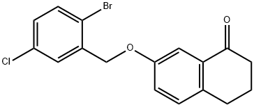 7-[(2-Bromo-5-chlorophenyl)methoxy]-3,4-dihydro-1(2H)-naphthalenone