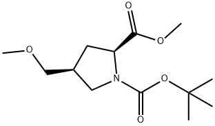 (2S,4S)-1-tert-butyl 2-methyl 4-(methoxymethyl)pyrrolidine-1,2-dicarboxylate