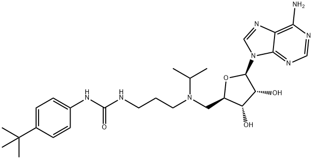 1-(3-((((2S,3S,4R,5R)-5-(6-aMino-9H-purin-9-yl)-3,4-dihydroxytetrahydrofuran-2-yl)Methyl)(isopropyl)aMino)propyl)-3-(4-(tert-butyl)phenyl)urea