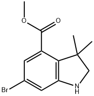 Methyl 6-broMo-3,3-diMethyl-2,3-dihydro-1H-indole-4-carboxylate