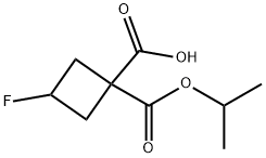 3-fluoro-1-[(propan-2-yloxy)carbonyl]cyclobutane-1-carboxylic acid