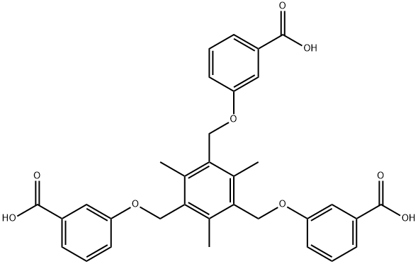 3,3',3''-(((2,4,6-triMethylbenzene-1,3,5-triyl)tris(Methylene))tris(oxy))tribenzoic acid