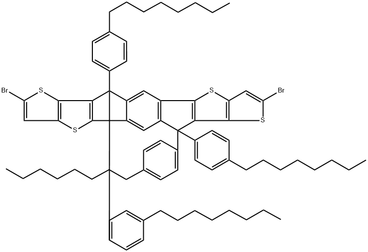 2,8-DIBROMO-6,12-DIHYDRO-6,6,12,12-TETRAKIS(4-OCTYLPHENYL)-DITHIENO[2,3-D:2′,3′-D′]-S-INDACENO[1,2-B:5,6-B′]DITHIOPHENE