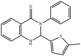 2,3-Dihydro-2-(5-methyl-2-thienyl)-3-phenyl-4(1H)-quinazolinone