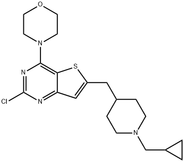 4-(2-Chloro-6-((1-(cyclopropylMethyl)piperidin-4-yl)Methyl)thieno[3,2-d]pyriMidin-4-yl)Morpholine