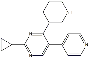 2-Cyclopropyl-4-(piperidin-3-yl)-5-(pyridin-4-yl)pyrimidine