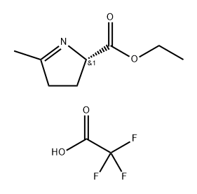 (S)-ethyl 5-methyl-3,4-dihydro-2H-pyrrole-2-carboxylate
 2,2,2-trifluoro acetate salt