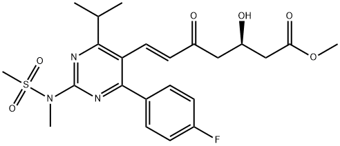 Methyl(+)-(3-R)-7-[4-(4-Fluorophenyl)-6-isopropyl-2-(N-methyl-N-methanesul fonylamino) pyrimidin-5-yl]-3-hydroxy-5-oxo-6(E)-heptenoate