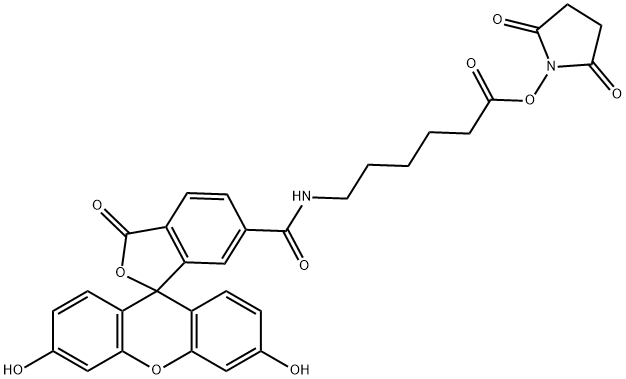 5(6)-Carboxyfluorescein-hexanoic acid