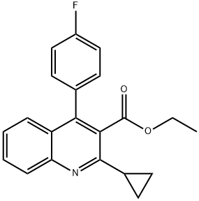 Ethyl 2-cyclopropyl-4-(4-fluorophenyl)-quinolyl-3-carboxylate