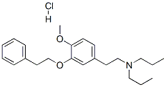 N,N-dipropyl-2-(4-methoxy-3-(2-phenylethoxy)phenyl)ethylamine monohydrochloride