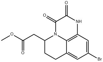 METHYL 2-(9-BROMO-2,3-DIOXO-2,3,6,7-TETRAHYDRO-1H,5H-PYRIDO[1,2,3-DE]QUINOXALIN-5-YL)ACETATE