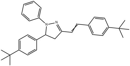 (E)-5-(4-(tert-butyl)phenyl)-3-(4-(tert-butyl)styryl)-1-phenyl-4,5-dihydro-1H-pyrazole