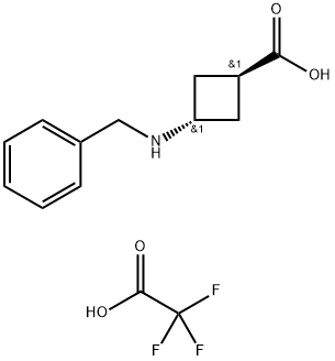 trans-3-(Benzylamino)cyclobutanecarboxylic acid compound with 2,2,2-trifluoroacetic acid (1:1)