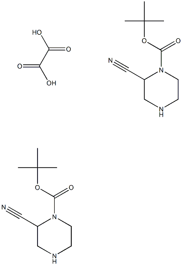 tert-Butyl 2-cyanopiperazine-1-carboxylate heMioxalate