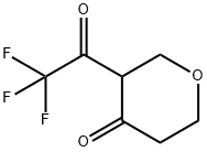 4H-Pyran-4-one, tetrahydro-3-(trifluoroacetyl)- (9CI)