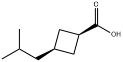 cis-3-Isobutylcyclobutane carboxylic acid