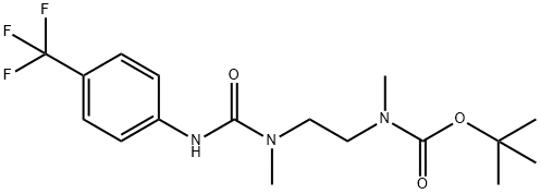 Carbamic acid, N-methyl-N-[2-[methyl[[[4-(trifluoromethyl)phenyl]amino]carbonyl]amino]ethyl]-, 1,1-dimethylethyl ester