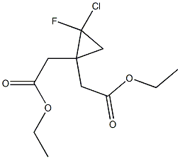 diethyl 2,2'-(2-chloro-2-fluorocyclopropane-1,1-diyl)diacetate