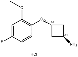 trans-3-(4-Fluoro-2-methoxyphenoxy)cyclobutanamine hydrochloride