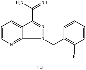 1-(2-Fluorobenzyl)-1H-pyrazolo[3,4-b]pyridine-3-carboximidamide trihydrochloride
