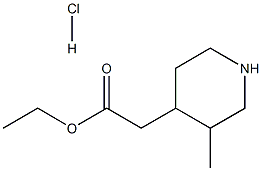 ethyl 2-(3-methylpiperidin-4-yl)acetate hydrochloride