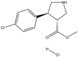 methyl (3R,4S)-4-(4-chlorophenyl)pyrrolidine-3-carboxylate hydrochloride