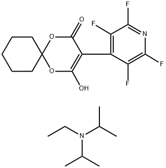 N-Ethyl-N-isopropylpropan-2-aminium 4-Oxo-3-(perfluoropyridin-4-yl)-1,5-dioxaspiro[5.5]undec-2-en-2-olate >=95%