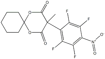3-Methyl-3-(2,3,5,6-tetrafluoro-4-nitrophenyl)-1,5-dioxaspiro[5.5]undecane-2,4-dione