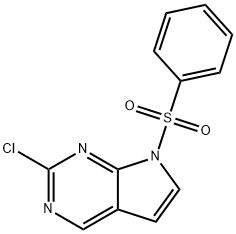 7-(benzenesulfonyl)-2-chloro-7H-pyrrolo[2,3-d]pyrimidine
