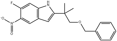 2-[1-(benzyloxy)-2-methylpropan-2-yl]-6-fluoro-5-nitro-1H-indole