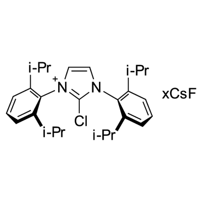 1,3-Bis(2,6-di-i-propylphenyl)-2-chloroimidazolium chloride/cesium fluoride admixture (1.0/6.7 molar ratio or 1/2.2 weight ratio)