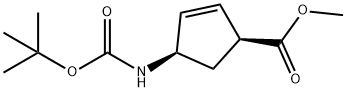 methyl (1S,4R)-4-{[(tert-butoxy)carbonyl]amino}cyclopent-2-ene-1-carboxylate