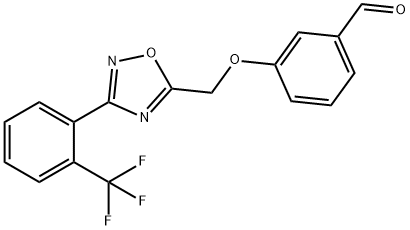 3-[3-(2-Trifluoromethyl-phenyl)-[1,2,4]oxadiazol-5-ylmethoxy]-benzaldehyde