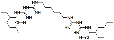 N,N''-bis(2-ethylhexyl)-3,12-diimino-2,4,11,13-tetraazatetradecanediamidine dihydrochloride