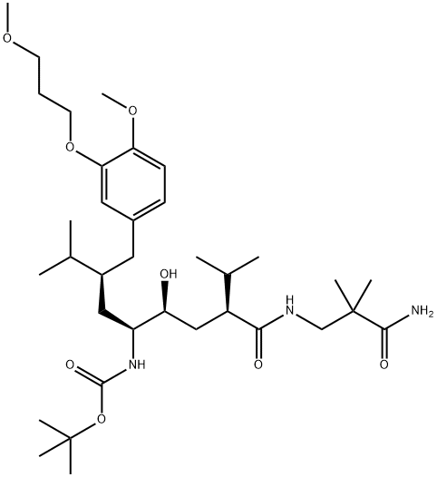 CarbaMic acid, [4-[[(3-aMino-2,2-diMethyl-3-oxopropyl)aMino]carbonyl]-2-hydroxy-1-[2-[[4-Methoxy-3-(3-Methoxypropoxy)phenyl]Methyl]-3-Methylbutyl]-5-Methylhexyl]-, 1,1-diMethylethyl ester, [1S-[1R*(R*),2R*,4R*]]-