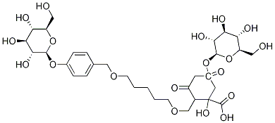 3-Carboxy-3-hydroxy-1,5-dioxo-1,5-pentanediylbis(oxymethylene-4,1-phenylene) bis-beta-D-glucopyranoside
