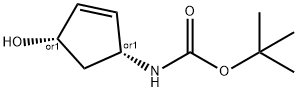 Carbamic acid, [(1R,4S)-4-hydroxy-2-cyclopenten-1-yl]-, 1,1-dimethylethyl