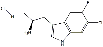 (S)-1-(6-Chloro-5-fluoro-1H-indol-3-yl)propan-2-amine hydrochloride
