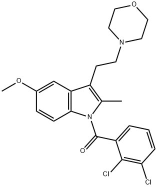1-(2,3-DICHLOROBENZOYL)-5-METHOXY-2-METHYL-3-[2-(4-MORPHOLINYL)ETHYL]-1H-INDOLE