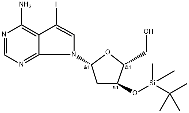 5'-O-TBS-7-deaza-2'-deoxy-7-iodoadenosine
